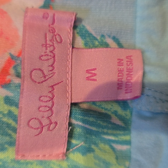 Lilly Pulitzer Multi-Color Tropical Flamingo Print Skort - Picture 6 of 7